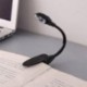 1X (Mini hajlékony Clip-on Bright Booklight LED utazási könyv olvasólámpa Whit Q7Y8