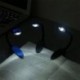 1X (Mini hajlékony Clip-on Bright Booklight LED utazási könyv olvasólámpa Whit Q7Y8