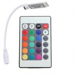 2X (24 gombos Mini IR távirányító az RGB LED szalaghoz E6J3)