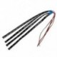 4 x 30 cm-es vízálló 15 3528 SMD hajlékony LED-es lámpacsík piros DC 12V és Q8K1