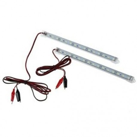2db 12V-os autós 15 LED 5630 SMD belső fénysávú lámpatest furgon lakókocsihal A3K7