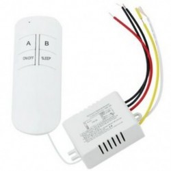 2 portos ON / OFF 220 V-os lámpa világítású digitális vezeték nélküli fali távirányító kapcsoló R J5Z7
