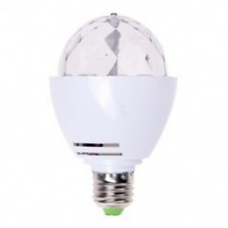 E27 3W LED-es forgó RGB lámpa spotlámpa színpadi party AC 85-260V P7U7 O4O4