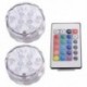 10 LED-es fény RGB merülő vízálló esküvői party könnyű vázába Flor W7G4