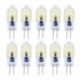 10X G4 LED izzó 2W izzó lámpa hideg fehér 12 SMD 2835LED alacsony fogyasztású 120 M3M3