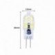 10X G4 LED izzó 2W izzó lámpa hideg fehér 12 SMD 2835LED alacsony fogyasztású 120 M3M3