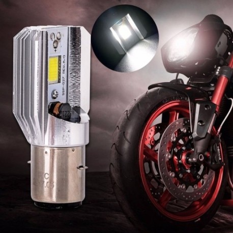 2X (Led fényszóró 1200 lumens fehér H6 BA20D COB 12W LED-izzó A1K6 motorkerékpárhoz