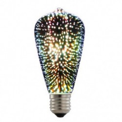 5W-os 3D dekorációs izzók 85V-265V újdonságú RGB lámpa ST64 izzólámpa N4V2
