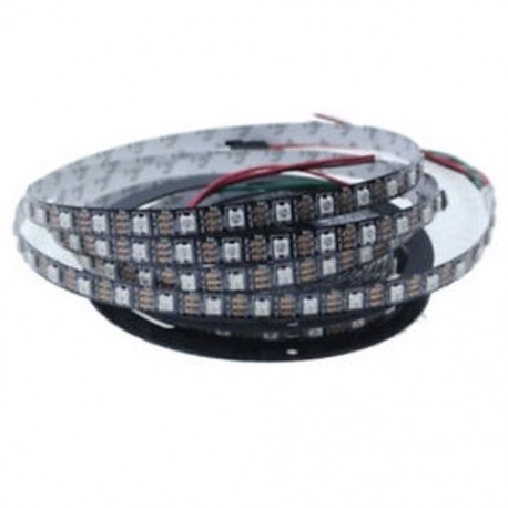 1 hengeres 5050 RGB LED-es szalag 5M 300 Leds DC 5V vízálló fekete L8W1 C3C6 P0A6