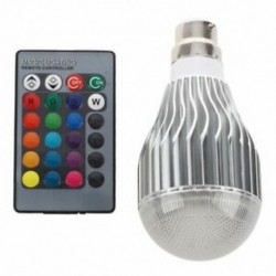 2X (LED-es színváltó izzó és távirányító) Tipo: B22 9W RGB szabályozható O8T6