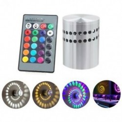 2X (színes RGB spirálfuratú fali lámpa felületére telepített LED lámpatest L C3L5