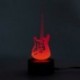 3X (Új 3D-s elektromos gitár éjjeli lámpa 7 színes LED-es érintőkapcsoló tábla S8X6