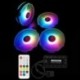 5X (COOLMOON Távoli RGB LED-es vezérlő D2Q6)