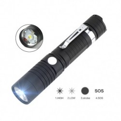 2X (XML L2 LED zseblámpa 4-módú hordozható mini zseblámpa USB-töltő, könnyű teljesítményű X8K1