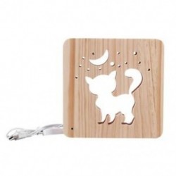 2X (Fa lámpa könnyű gyerekeknek hálószoba dekoráció meleg fényű usb éjszakai fény L9K9