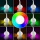 2X (T3 érintés-tompítható LED-es asztali lámpa, színes fény, Gooseneck asztali lámpa 3 A Z3O9