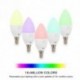 8X (E14 Wifi Led gyertyahagymák hálószobás otthoni világítás Rgb 5W LED intelligens izzó V8V3-hoz