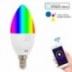8X (E14 Wifi Led gyertyahagymák hálószobás otthoni világítás Rgb 5W LED intelligens izzó V8V3-hoz