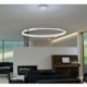 60 cm-es modern LED akril kerek medál csillár mennyezeti lámpavilágító lámpa V9K5