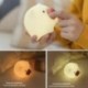 9X (Usb töltő légkör Cartoon Pig Silicone Night Light Touch A5X1