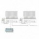 3X (DMX LED dekódervezérlő az RGB LED csíkvilágításhoz DMX512 DIMER illesztőprogramhoz E5O9