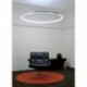 2x (60 cm-es modern LED-akril kerek medál csillár mennyezeti lámpavilágítás L S4T6