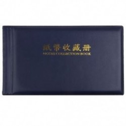 Bankjegypénzgyűjtők Album Pocket Storage 30 oldal Royal blue L9N6 K7T2