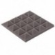 szürke - 25X25X5Cm hangszigetelő szivacs, akusztikus hab panel Stop Absorption Studio Ktv C5K4