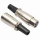 1 pár 3 tűs XLR hím és női MIC kígyó csatlakozó audio-mikrofon kábel csatlakozója J3E6