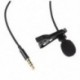 Lavalier Lapel Clip-on egyirányú mikrofon TRRS 3,5 mm-es Jack Handsfree U2B8 mikrofon