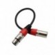 XLR 3 tűs aljzat-női mikrofon audio mikrofon árnyékolt kábelkábel piros D9V4
