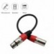 XLR 3 tűs aljzat-női mikrofon audio mikrofon árnyékolt kábelkábel piros D9V4