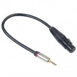 0,3M 3,5 mm-es sztereo Trs hím-Xlr 3Pin aljzatú audiokábel-mikrofon hosszabbító I5X9