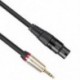 0,3M 3,5 mm-es sztereo Trs hím-Xlr 3Pin aljzatú audiokábel-mikrofon hosszabbító I5X9