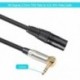 0,3M audiokábelek 90 fokos 3,5Mm-es sztereó Trs hím-Xlr 3Pin-es audio audió Ca J9Y7