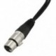 Új 3 tűs XLR FEMALE csatlakozó kettős 2 HÁLÓZATI dugaszhoz Y SPLITTER kábel adapter 1 láb I5O2