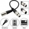 1X (XLR 3-pólusú hím / nő mikrofon audio mikrofon árnyékolt kábel kábel K4G8)