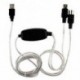MIDI USB IN-OUT interfész kábel-átalakító számítógép és a W3W6 zenei billentyűzet adapter között