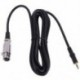 1X (Új XLR 3 tűs hüvely nő derékszögből 1/8 XLR3F derékszögű 3,5 mm TRS T0K0