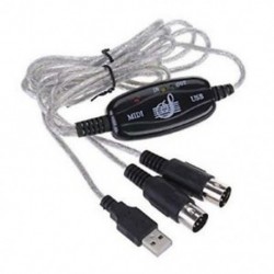 USB IN-OUT MIDI kábel-átalakító számítógép és a billentyűzet adapter kábele T3K9 D4R5 Y8I8