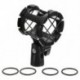 3X (Shockmount Shock mount shotgun mini mikrofon felfüggesztő konzol nagy d H7X1-hez