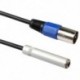 2X (Xlr 3,5 audio vonalkábel Xlr dugasz 3,5 mm női audio audió vonal Aux kábel 3.5 F W1Q5