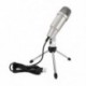 C-330 USB mikrofon karaoke mikrofon műanyag és fém kondenzátor Microph D3L8