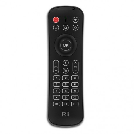 Rii 2.4G MX6 multifunkcionális vezeték nélküli mini billentyűzet és távirányító a W7F5 készülékkel