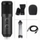 fekete - BM 900 USB mikrofon számítógép kondenzátor stúdiójához Karaoke Mic H5Y7