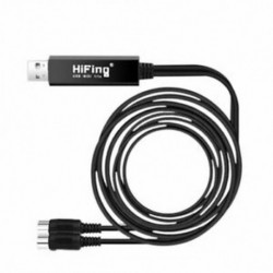 2X (HiFing USB IN-OUT MIDI interfész átalakító / adapter 5-PIN DIN MIDI C U7M8 adapterrel)