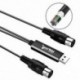2X (HiFing USB IN-OUT MIDI interfész átalakító / adapter 5-PIN DIN MIDI C U7M8 adapterrel)