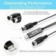 2X (HiFing USB IN-OUT MIDI interfész átalakító / adapter 5-PIN DIN MIDI C U7M8 adapterrel)
