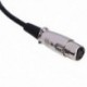 8X (Új XLR 3 tűs hüvely nő derékszögből 1/8 XLR3F derékszögű 3,5 mm-es TRS Y9A7