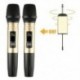 2db / Set Ux2 Uhf vezeték nélküli mikrofonrendszer kézi Led Mic Uhf hangszóró Wi I6W7